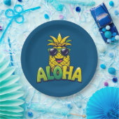 Aloha Pineaple Collection Aquamarin Paper Teller (Party)