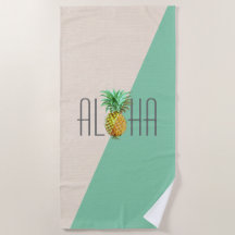 Aloha Pineaple-Darstellung geometrischer Hintergru