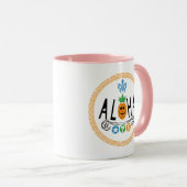 Aloha Pineaple Design - Combo-Tasse Tasse (VorderseiteRechts)