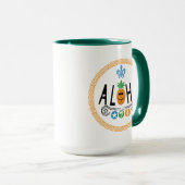 Aloha Pineaple Design - Combo-Tasse Tasse (VorderseiteRechts)