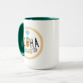 Aloha Pineaple Design - Combo-Tasse Tasse (Vorderseite Links)
