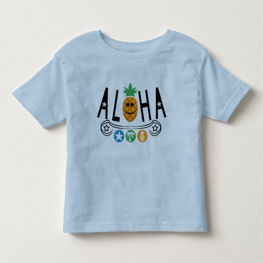 Aloha Pineaple Design - Kleinkind Fine Jersey T-Sh Kleinkind T-shirt (Vorderseite)