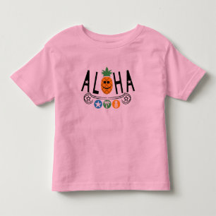 Aloha Pineaple Design - Kleinkind Fine Jersey T-Sh T-shirt