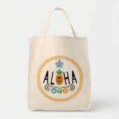 Aloha Pineaple Design - Lebensmittelgeschäft Tasch Tragetasche (Vorne)