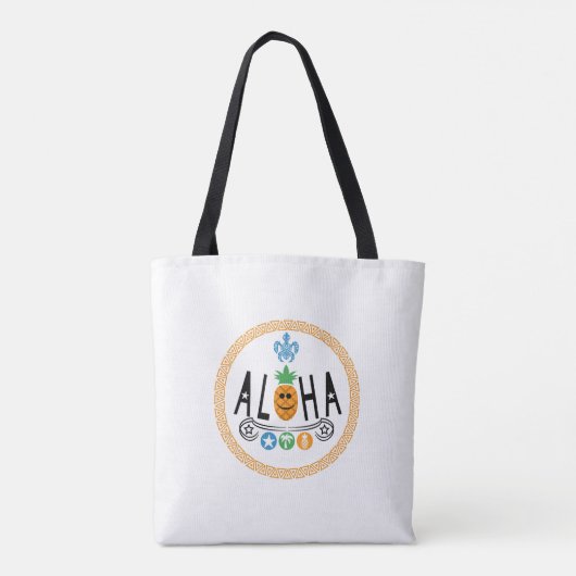 Aloha Pineaple Design - Multiprint-Tasche, Tasche (Rückseite)