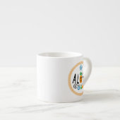 Aloha Pineaple Design - Tasse Spezialität Espresso (Vorderseite Rechts)