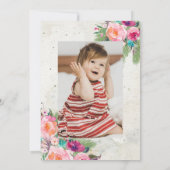 Aloha Pineaple Einladung zum ersten Geburtstag (Rückseite)