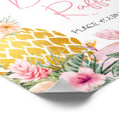 Aloha Pineaple Kinderdusche Windelwanne Poster (Ecke)