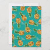 Aloha Pineaple Luau Birthday Einladung (Rückseite)