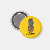 Aloha Pineaple Magnet (Vorderseite/Rückseite)