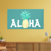 Aloha Pineaple Painting Leinwand (Insitu (Wohnzimmer))