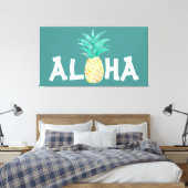 Aloha Pineaple Painting Leinwand (Insitu (Schlafzimmer))