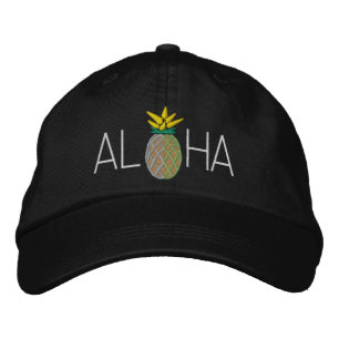 Aloha Pineaple Stickerei Graphic Bestickte Baseballkappe