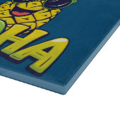 Aloha Pineapollensammlung Aquamarines Schneidebret Schneidebrett (Ecke)