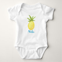 Aloha Pineappa Wasserfarbe Säugling Shirt
