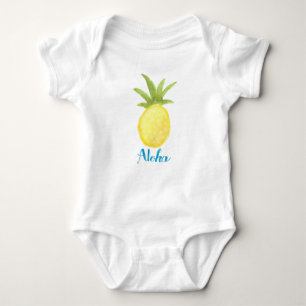Aloha Pineappa Wasserfarbe Säugling Shirt