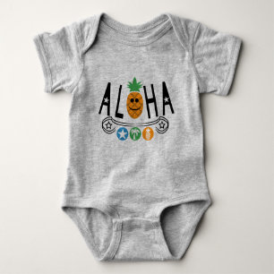 Aloha Pineappdesign - Baby Jersey Bodysuit Baby Strampler
