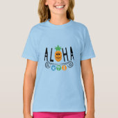 Aloha Pineappdesign - Girls' Basic T - Shirt (Vorderseite)