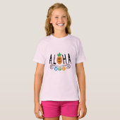 Aloha Pineappdesign - Girls' Basic T - Shirt (Vorne ganz)