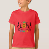 Aloha Pineappdesign - Kids' Basic T - Shirt (Vorderseite)