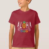 Aloha Pineappdesign - Kids' Basic T - Shirt (Vorderseite)