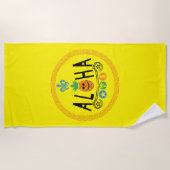 Aloha Pineappdesign - Strandtuch (Vorderseite)