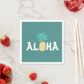 Aloha Pineappel Tropical Party Paper Napkin Serviette (Beispiel)