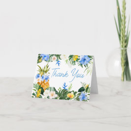 Aloha Pineapple Baby Shower Dankeskarte