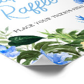 Aloha Pineapple Baby Shower Diaper Raffle Sign Poster (Ecke)