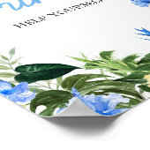 Aloha Pineapple Baby Shower Drinks Sign Poster (Ecke)