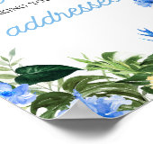 Aloha Pineapple Baby Shower Envelope Station Sign Poster (Ecke)