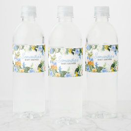 Aloha Pineapple Baby Shower Wasserflaschenetikett