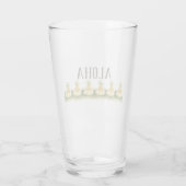 Aloha Pineapple Border Glas (Rückseite)