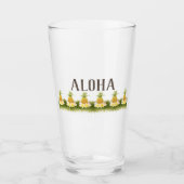 Aloha Pineapple Border Glas (Vorderseite)