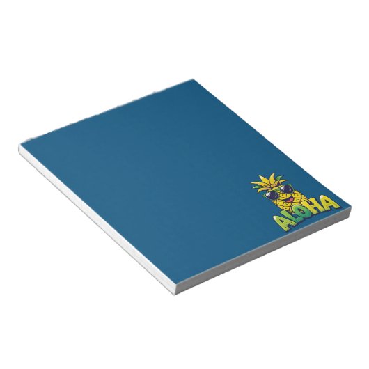 Aloha Pineapple Collection Aquamarin Notepad Notizblock (angewinkelt)