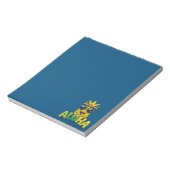 Aloha Pineapple Collection Aquamarin Notepad Notizblock (Rotiert)
