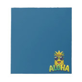 Aloha Pineapple Collection Aquamarin Notepad Notizblock (Vorderseite)