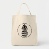 aloha pineapple hawaii　shoppingbag tragetasche (Vorne)