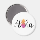 Aloha Pineapple Magnet (Vorderseite/Rückseite)
