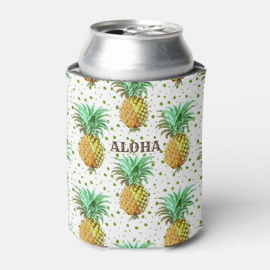 Aloha Pineapple Pattern Dosenkühler (Kanne Vorderseite)