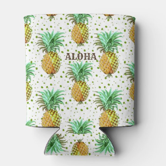 Aloha Pineapple Pattern Dosenkühler (Rückseite)