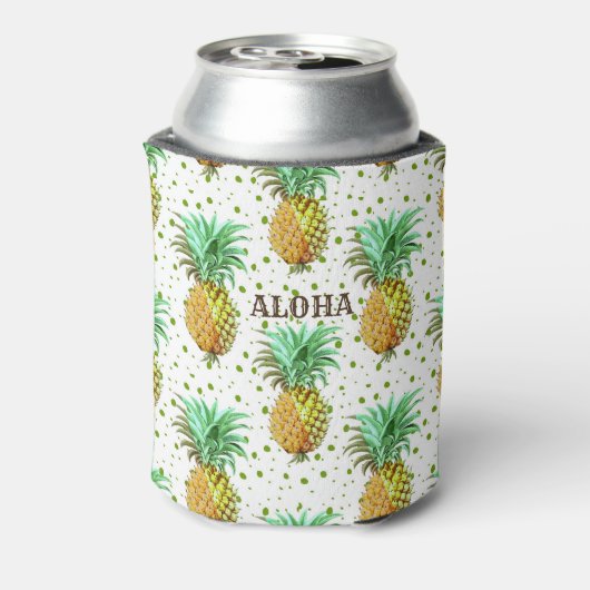 Aloha Pineapple Pattern Dosenkühler (Kanne Rückseite)