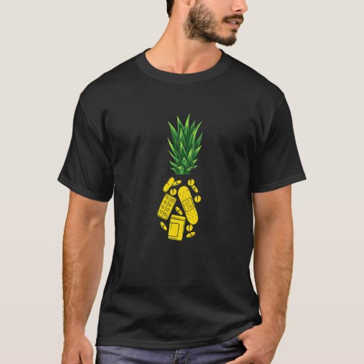 Aloha Pineapple Pharmacist Stuff T-Shirt (Vorderseite)