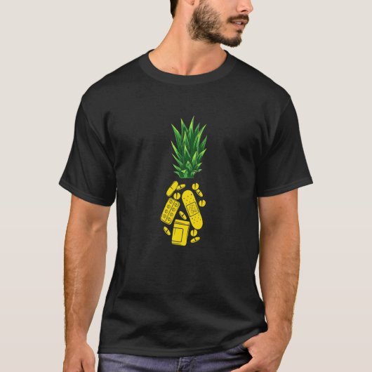 Aloha Pineapple Pharmacist Stuff T-Shirt (Vorderseite)