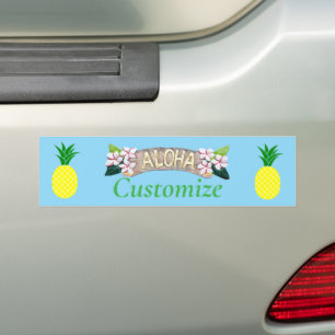 Aloha Pineapple Thunder_Cove Autoaufkleber