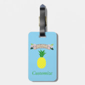 Aloha Pineapple Thunder_Cove Gepäckanhänger (Rückseite vertikal)