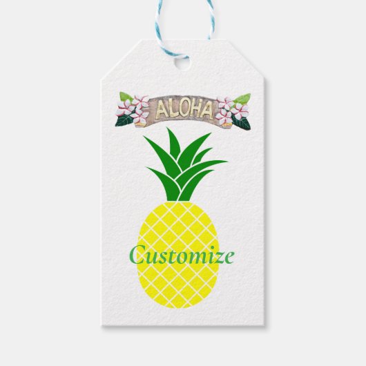 Aloha Pineapple Thunder_Cove Geschenkanhänger (Vorderseite)