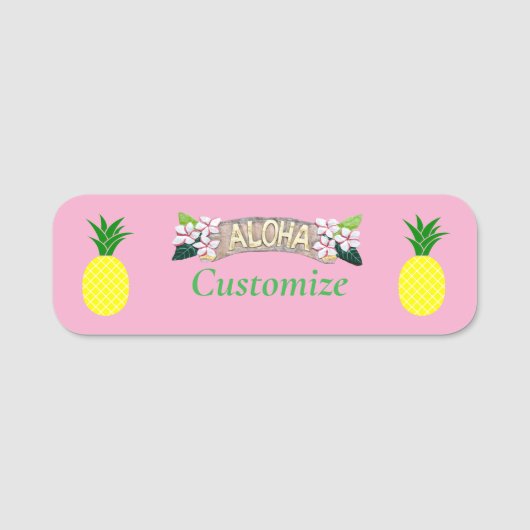 Aloha Pineapple Thunder_Cove Namensschild (Vorderseite)