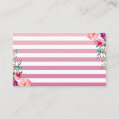 Aloha Pink Ananas Kinderdusche Windelwanne Begleitkarte (Rückseite)