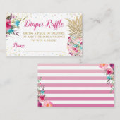 Aloha Pink Ananas Kinderdusche Windelwanne Begleitkarte (Vorne/Hinten)